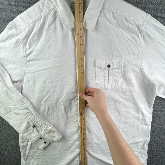 Tommy Bahama Long Sleeve Button Up Shirt Adult Island Modern Fit White XL COTTON - Picture 3 of 16